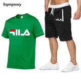 New Fashion Sportsuit and Tee Shirt Set Mens T Shirt Shorts + Short Pants Men Summer Tracksuit Men Casual Brand Tee Shirts 2019