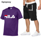New Fashion Sportsuit and Tee Shirt Set Mens T Shirt Shorts + Short Pants Men Summer Tracksuit Men Casual Brand Tee Shirts 2019